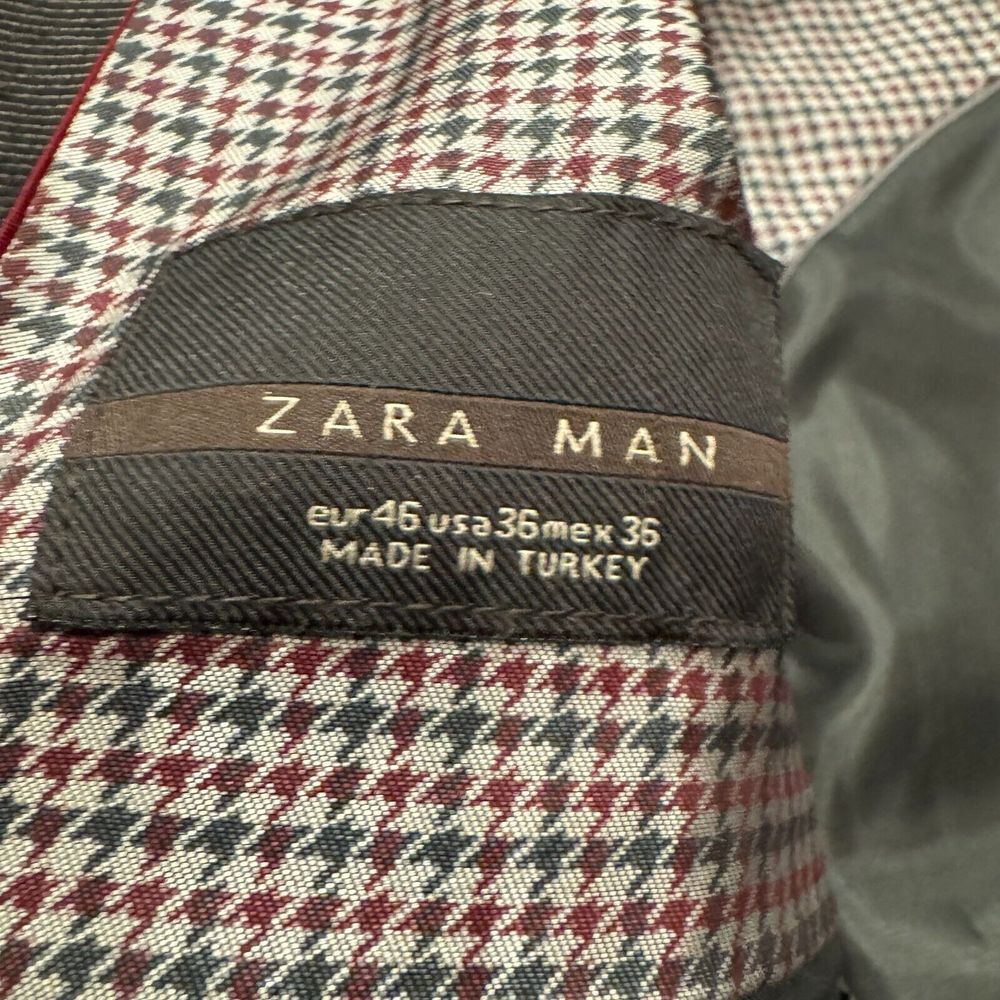 Zara Men's Dark Charcoal Single-Breasted Blazer - Picture 6 of 16